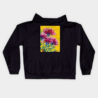 Thistles on Gold Scottish Thistle Kids Hoodie